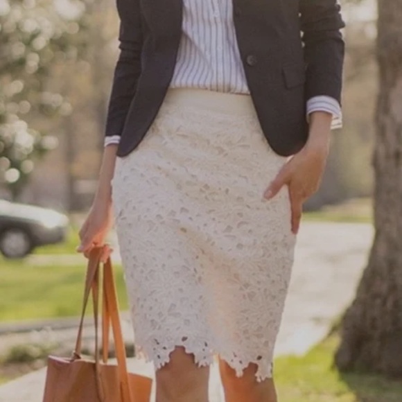 Lace Overlay Pencil Skirt from Ann Taylor - Picture 1 of 9
